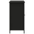 Aparador de madera de ingeniería negro 100x35x70