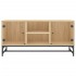 Mueble de TV con puertas de vidrio roble Sonoma 102x37x50