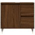 Armario de baño madera contrachapada marrón roble 65x33x60