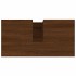 Armario de baño madera contrachapada marrón roble 65x33x60