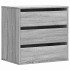Cajonera de esquina madera ingeniería gris Sonoma 60x41x58