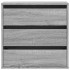 Cajonera de esquina madera ingeniería gris Sonoma 60x41x58