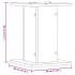 Soportes para plantas 2 uds madera roble ahumado 30x30x40