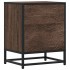 Mesita de noche madera de ingeniería marrón roble 40x31x50