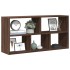 Estante de pared madera ingeniería marrón roble 100x25x50
