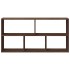 Estante de pared madera ingeniería marrón roble 100x25x50