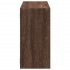 Estante de pared madera ingeniería marrón roble 100x25x50