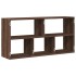 Estante de pared madera ingeniería marrón roble 100x25x50