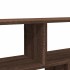 Estante de pared madera ingeniería marrón roble 100x25x50