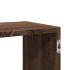 Estante de pared madera ingeniería marrón roble 100x25x50
