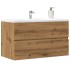 Armario pared baño madera ingeniería artisian 80x38,5x45