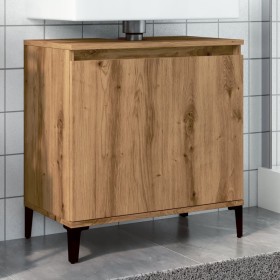 Mueble de lavabo madera de ingeniería roble artisan 58x33x60