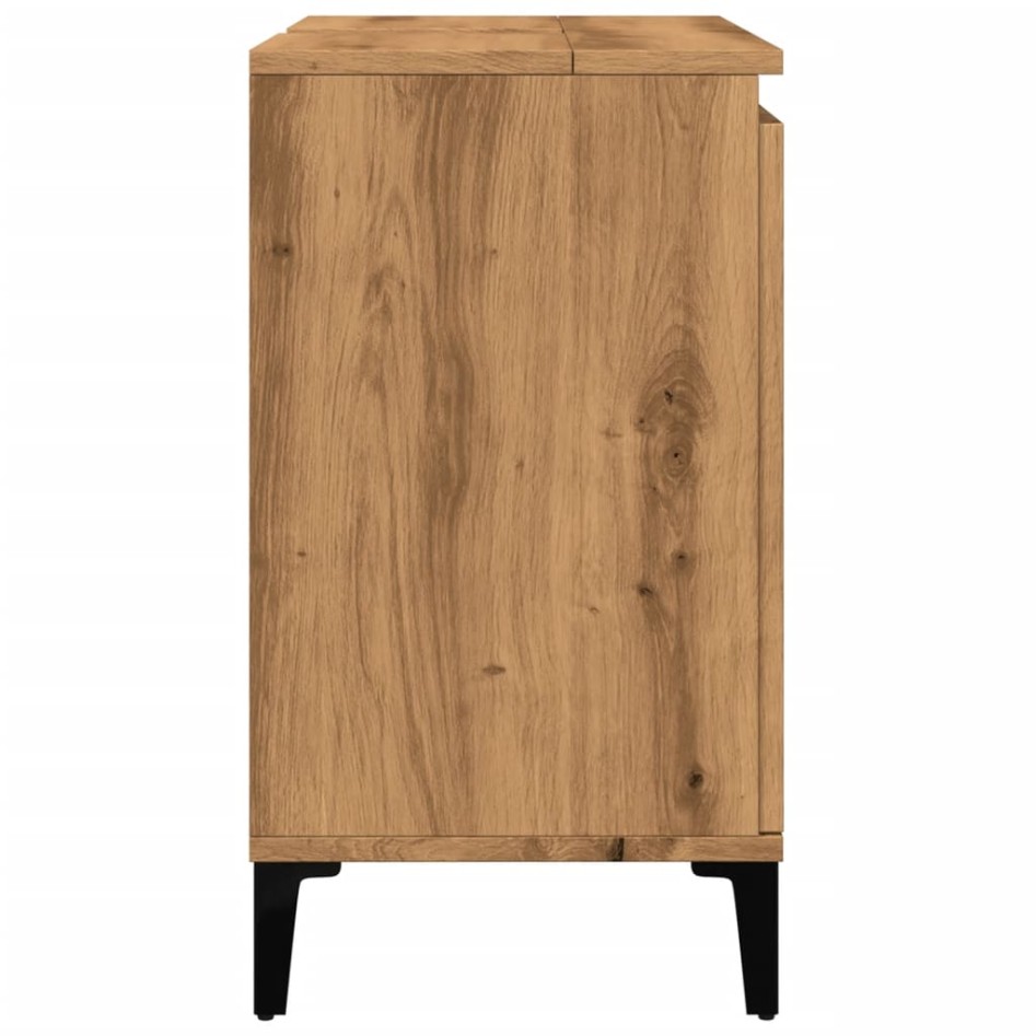 Mueble de lavabo madera de ingeniería roble artisan 58x33x60