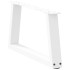 Patas para mesa de comedor forma V 2 uds blanco 70x(30-31,3)