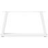 Patas para mesa de comedor forma V 2 uds blanco 70x(30-31,3)