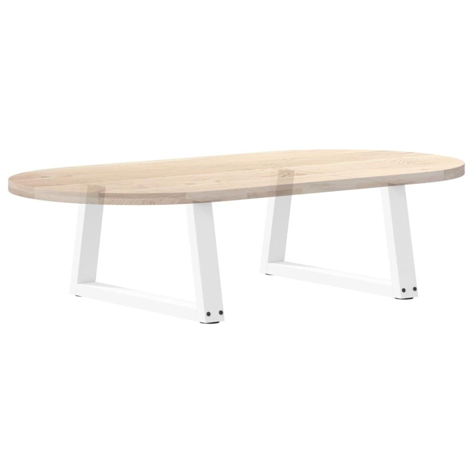 Patas para mesa de comedor forma V 2 uds blanco 70x(30-31,3)