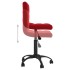 Silla de oficina giratoria de terciopelo rojo