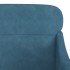Sillón de terciopelo azul 63x76x80