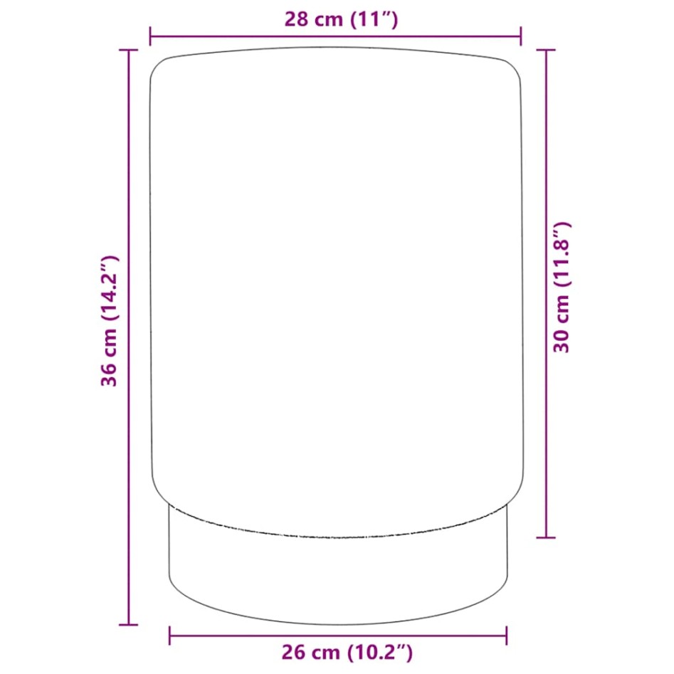 Taburete de terciopelo negro y