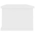 Estante cajones para pared contrachapada blanco 88x26x18,5