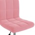 Silla de comedor giratoria de terciopelo