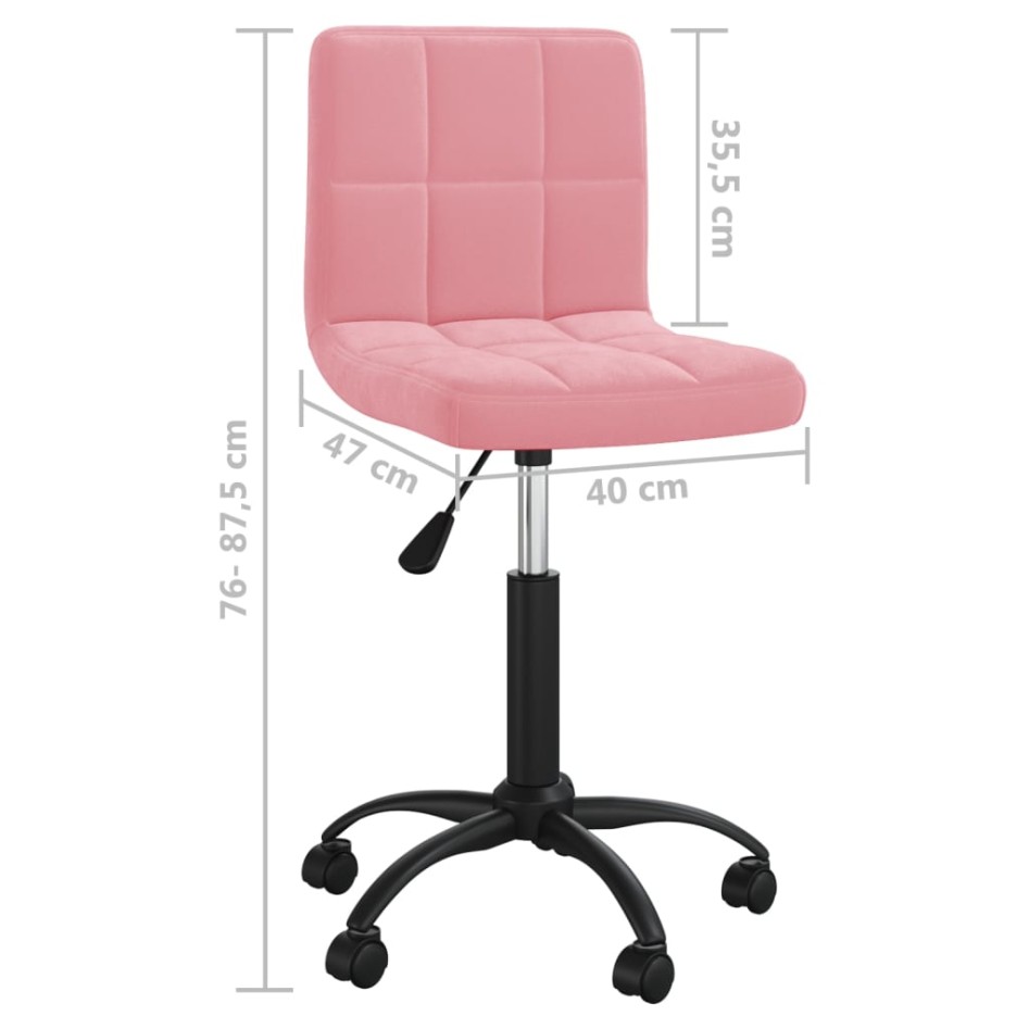 Silla de comedor giratoria de terciopelo