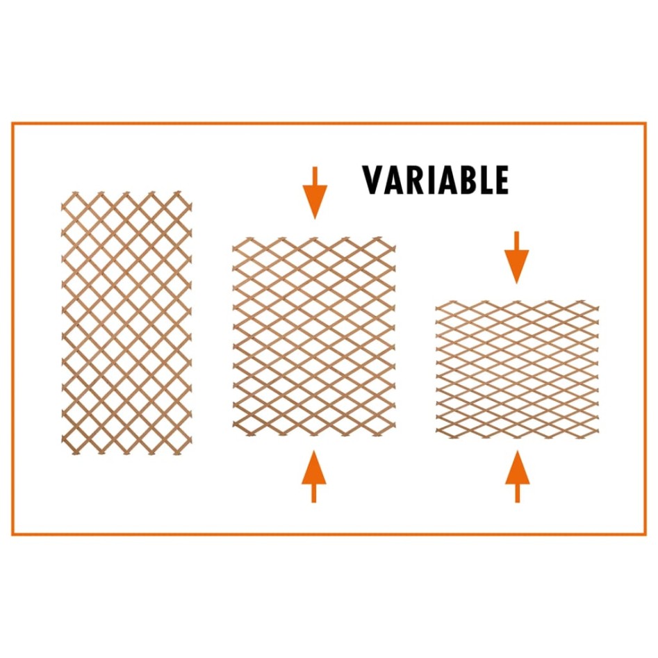 Nature Enrejado de jardín 100x200 cm bambú