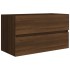 Mueble de lavabo madera de ingeniería roble marrón