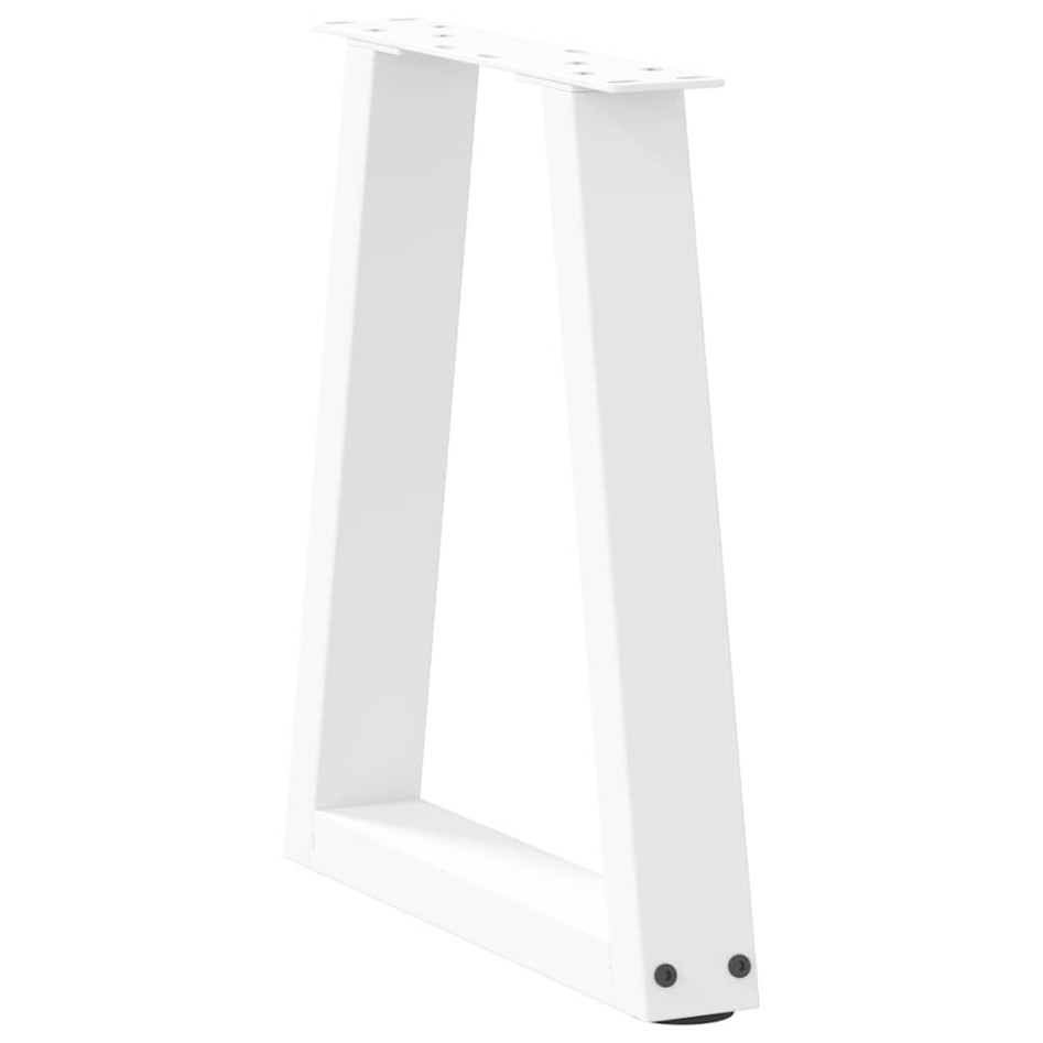 Patas para mesa de comedor en forma de V 2 uds blanco