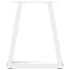 Patas para mesa de comedor en forma de V 2 uds blanco