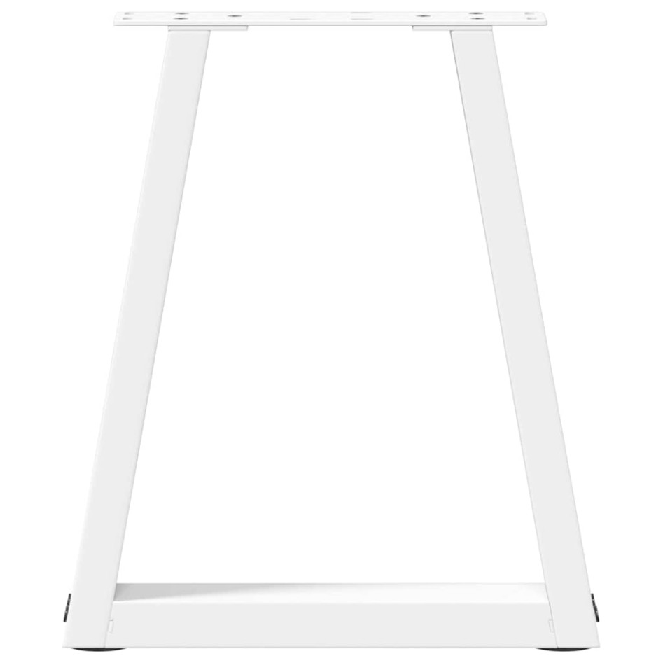 Patas para mesa de comedor en forma de V 2 uds blanco