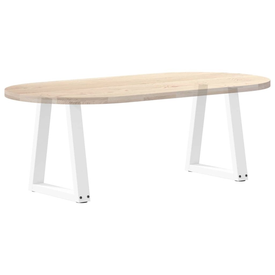 Patas para mesa de comedor en forma de V 2 uds blanco
