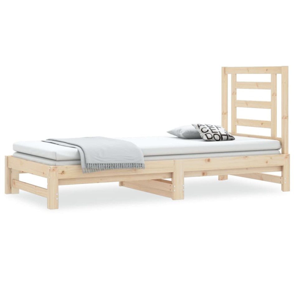 Sofá cama extraíble madera maciza de pino 2x(90x190)