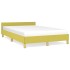 Estructura de cama sin colchón tela verde 120x200