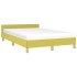 Estructura de cama sin colchón tela verde 120x200