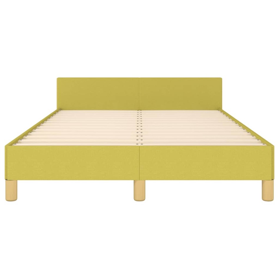 Estructura de cama sin colchón tela verde 120x200