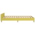 Estructura de cama sin colchón tela verde 120x200