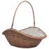Cesta para leña con asa sauce natural 60x44x55