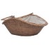 Cesta para leña con asa sauce natural 60x44x55