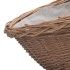 Cesta para leña con asa sauce natural 60x44x55
