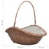 Cesta para leña con asa sauce natural 60x44x55