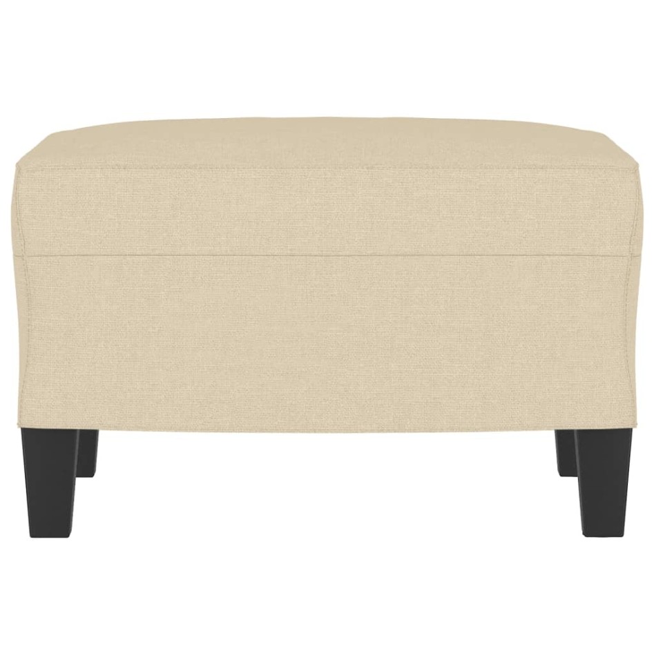 Reposapiés de tela crema 60x50x41