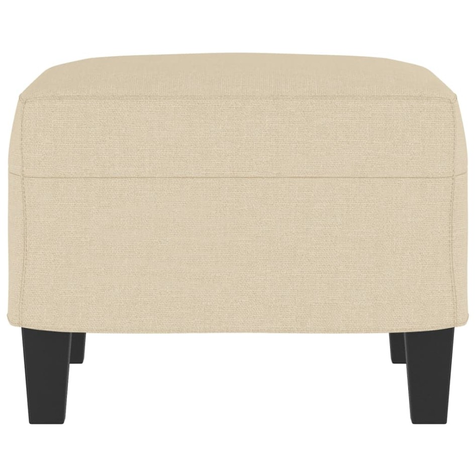 Reposapiés de tela crema 60x50x41