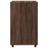 Armario con ruedas madera ingeniería marrón roble 60x48x81