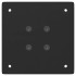 Patas para mesa de centro 4 uds acero negro 30