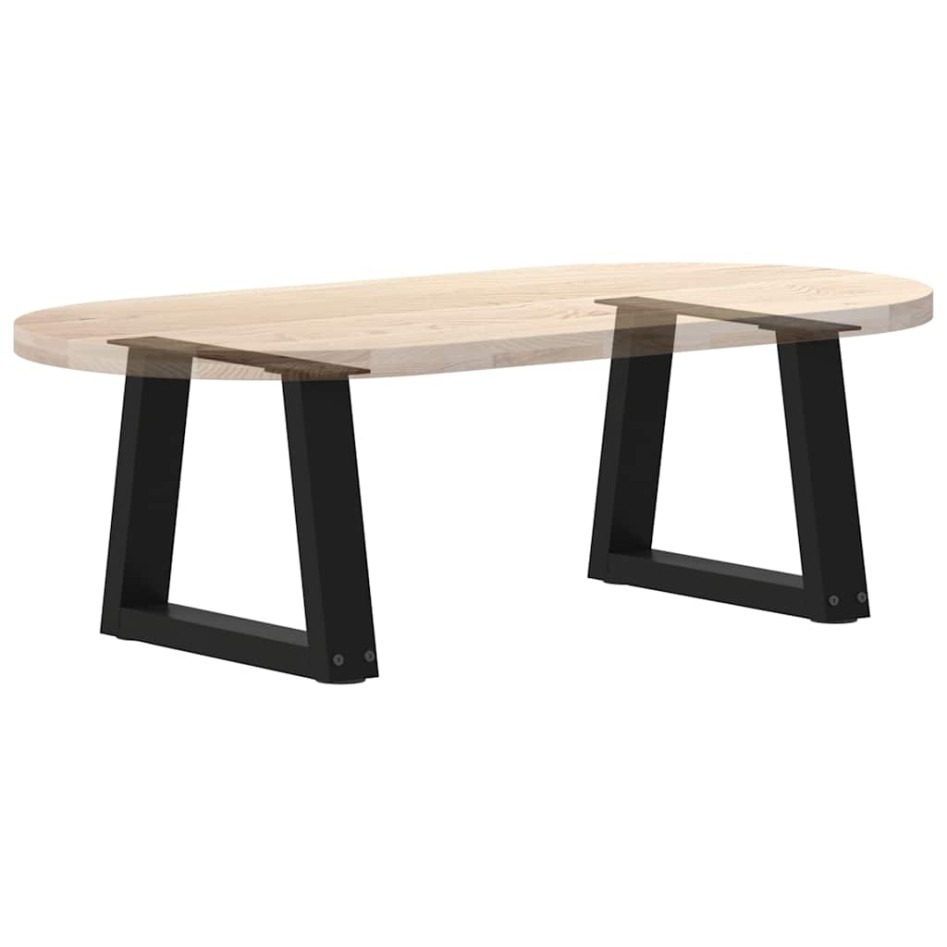 Patas para mesa de comedor forma V 2 uds negro 40x(30-31,3)