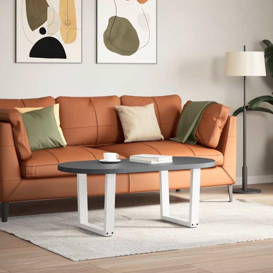 Patas para mesa de comedor forma V 2 uds blanco 50x(42-43,3)