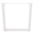 Patas para mesa de comedor forma V 2 uds blanco 50x(42-43,3)