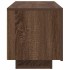 Mueble TV madera contrachapada color marrón roble 100x35x40