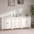 Aparador de madera maciza de pino blanco 210x35x80